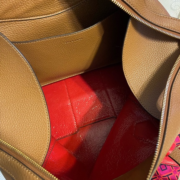 Tory Burch Perry Satchel in Brown Leather - Picture 4 of 13